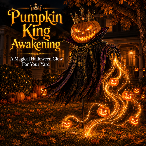 🎁Today 49% OFF🎃Pumpkin King Awakening– Flowing LED Halloween Yard Light