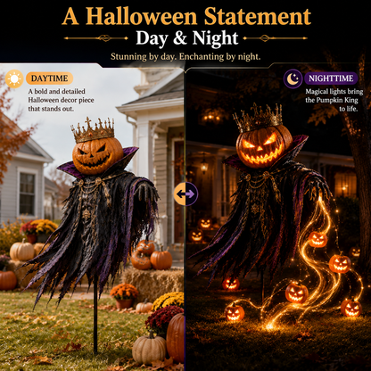🎁Today 49% OFF🎃Pumpkin King Awakening– Flowing LED Halloween Yard Light