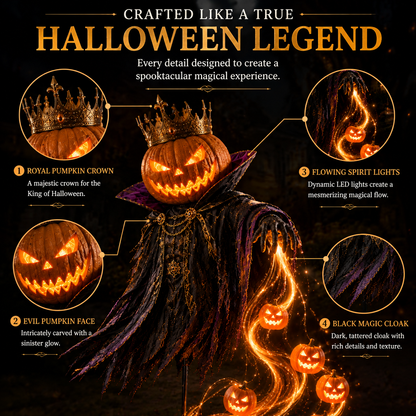 🎁Today 49% OFF🎃Pumpkin King Awakening– Flowing LED Halloween Yard Light
