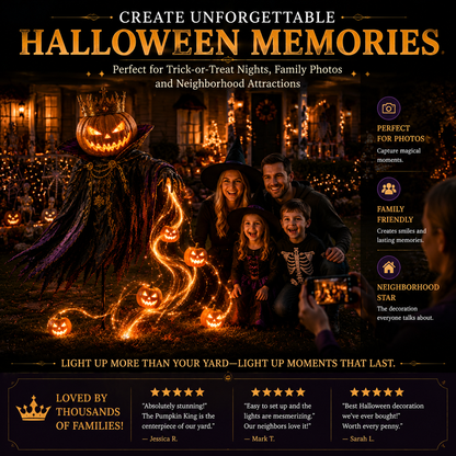 🎁Today 49% OFF🎃Pumpkin King Awakening– Flowing LED Halloween Yard Light