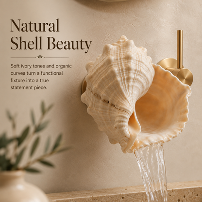 Coastal Seashell Wall-Mount Faucet