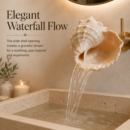 Coastal Seashell Wall-Mount Faucet