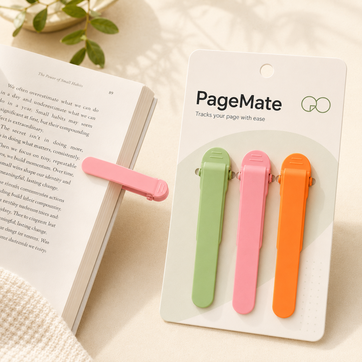 Automatic Page-Following Bookmark Clips