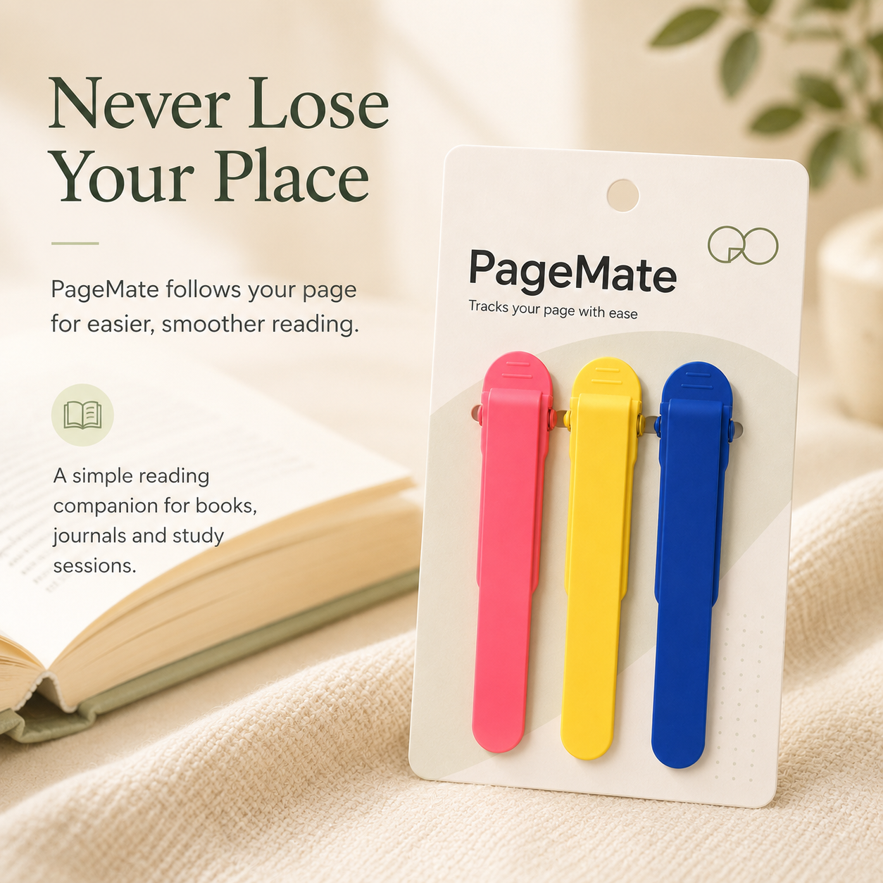 Automatic Page-Following Bookmark Clips