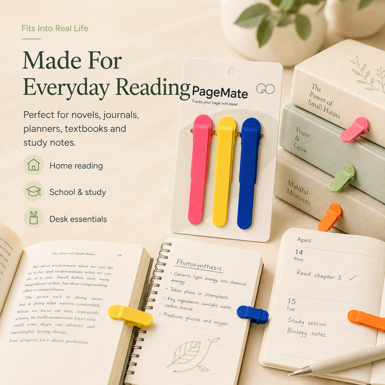 Automatic Page-Following Bookmark Clips