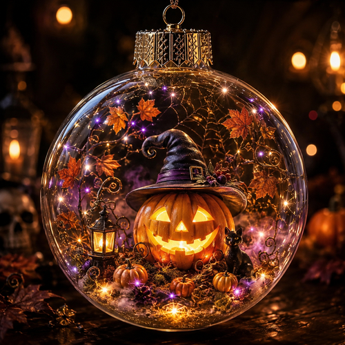 🎃 Light-Up Halloween Diorama Ornament👻✨