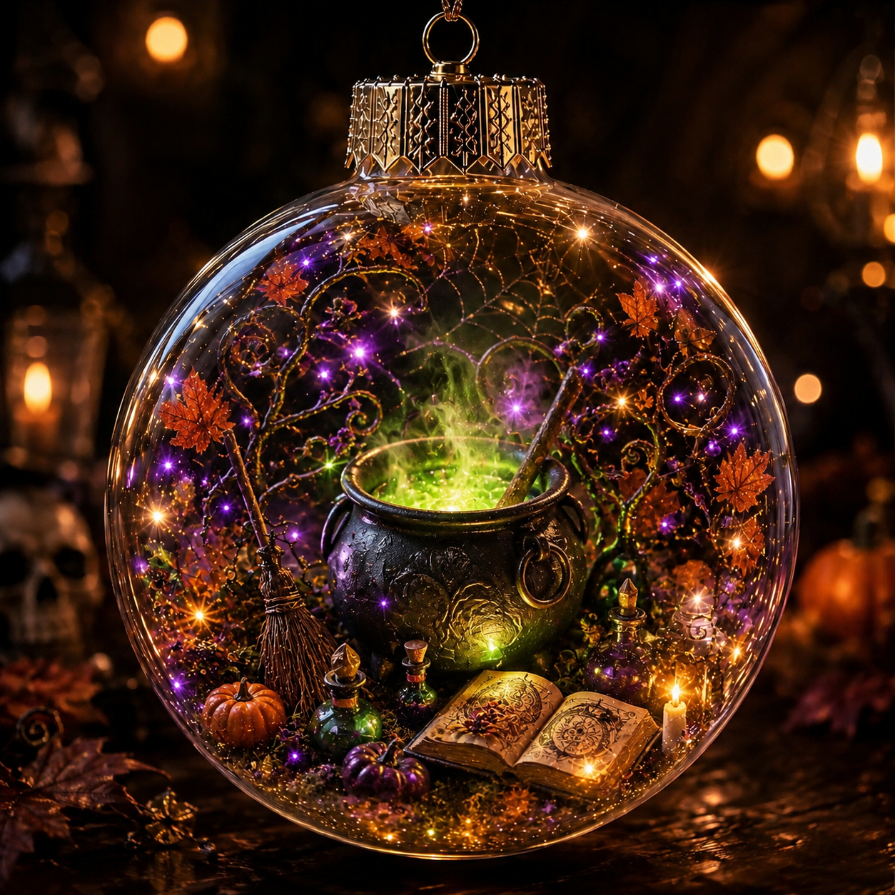 🎃 Light-Up Halloween Diorama Ornament👻✨