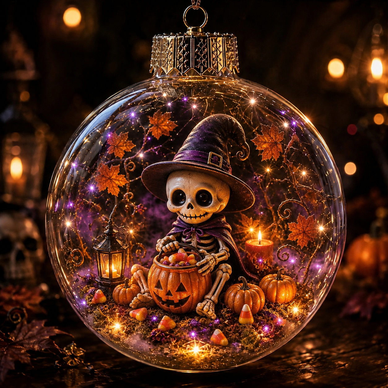 🎃 Light-Up Halloween Diorama Ornament👻✨