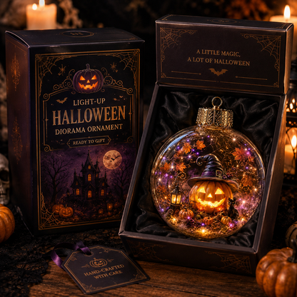 🎃 Light-Up Halloween Diorama Ornament👻✨