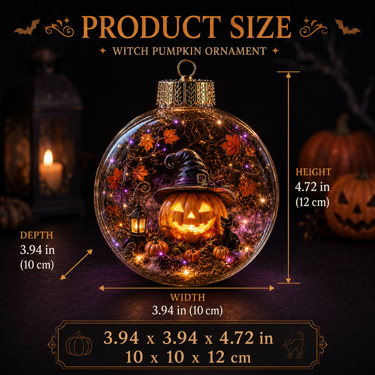 🎃 Light-Up Halloween Diorama Ornament👻✨