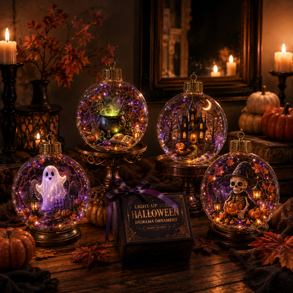 🎃 Light-Up Halloween Diorama Ornament👻✨
