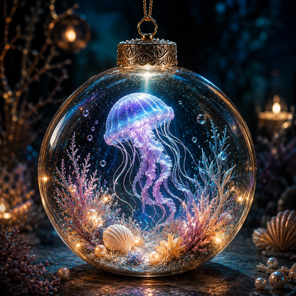 🌊✨Ocean Series Illuminated 3D Model Decorations