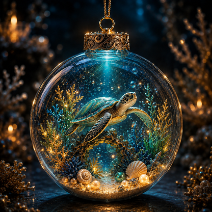 🌊✨Ocean Series Illuminated 3D Model Decorations