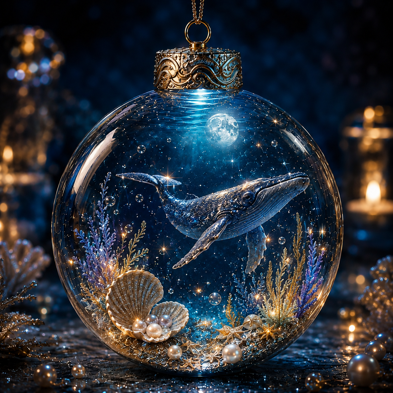 🌊✨Ocean Series Illuminated 3D Model Decorations