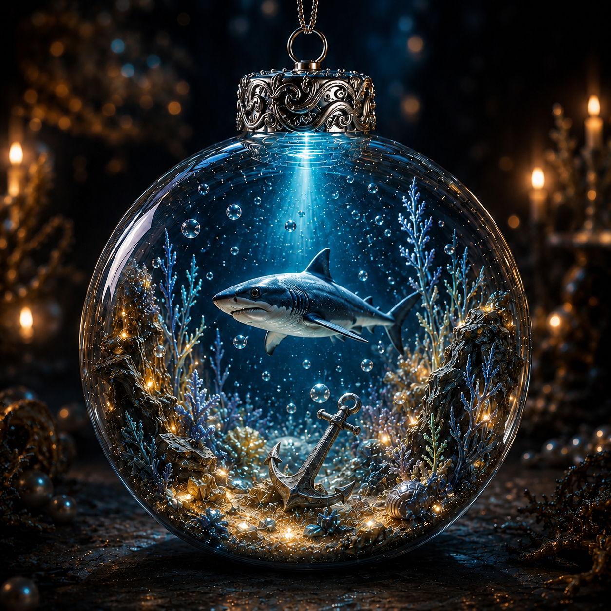 🌊✨Ocean Series Illuminated 3D Model Decorations