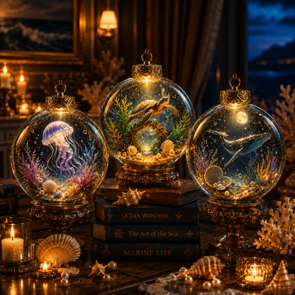 🌊✨Ocean Series Illuminated 3D Model Decorations