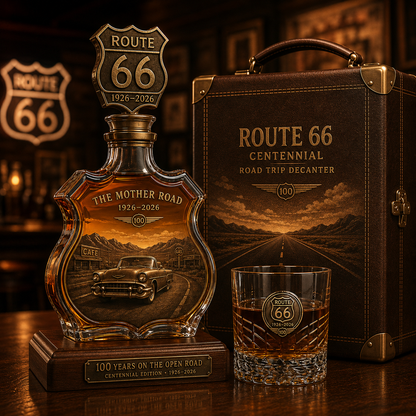 🚘Route 66 Centennial Road Trip Whiskey Decanter Set🛣️