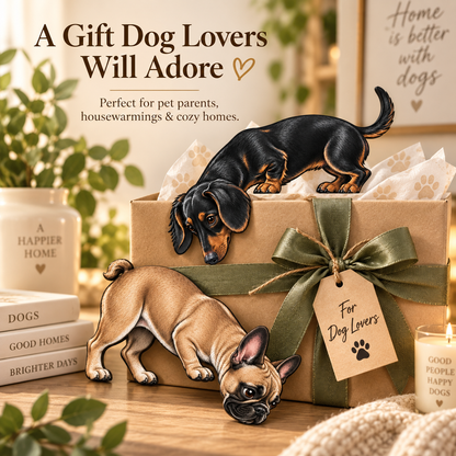 🐶👀 Peeking Pup Doorway Topper – Playful Dog Accent for Pet-Loving Homes