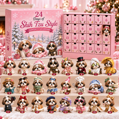 🎀24 Days of Shih Tzu Style Advent Calendar – 24 Unique Shih Tzu Collectibles ✨🐾