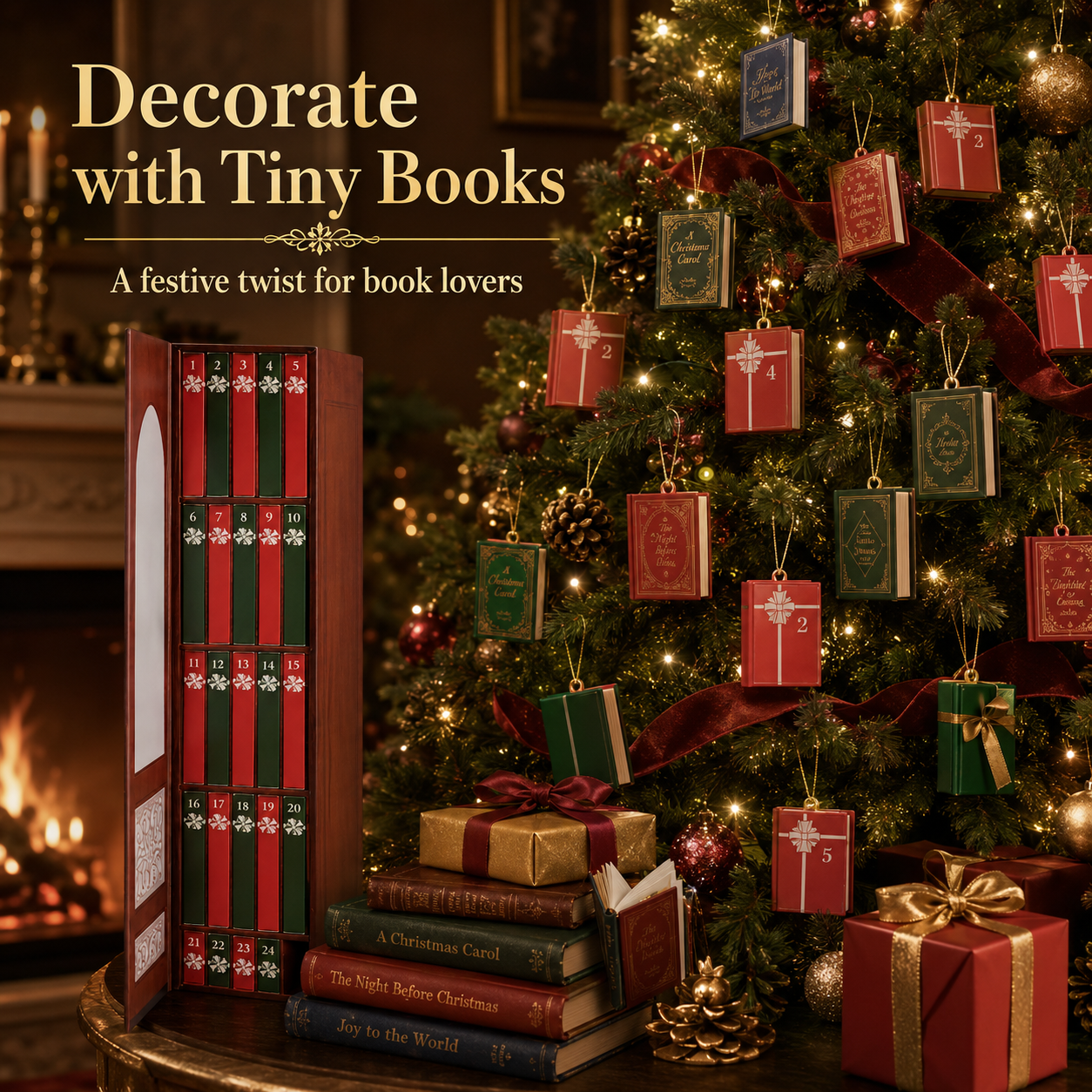 Mini Book Ornament Advent Calendar 2026 – 24-Day Bookish Countdown