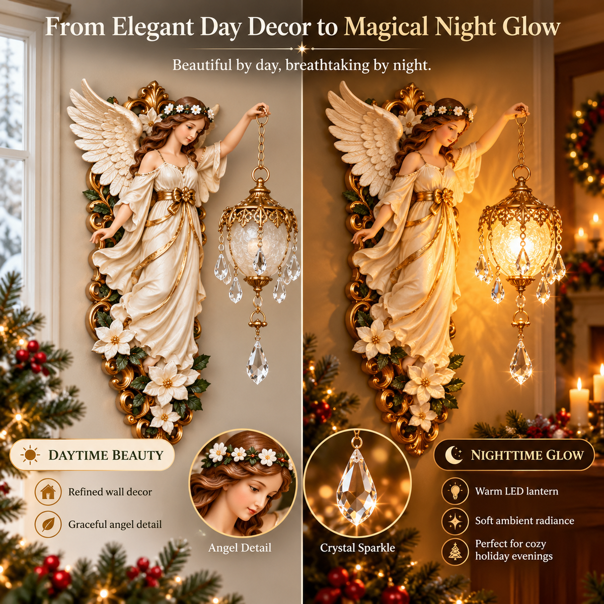 🪽 Guardian Angel Christmas Light – A Symbol of Hope, Love & Protection