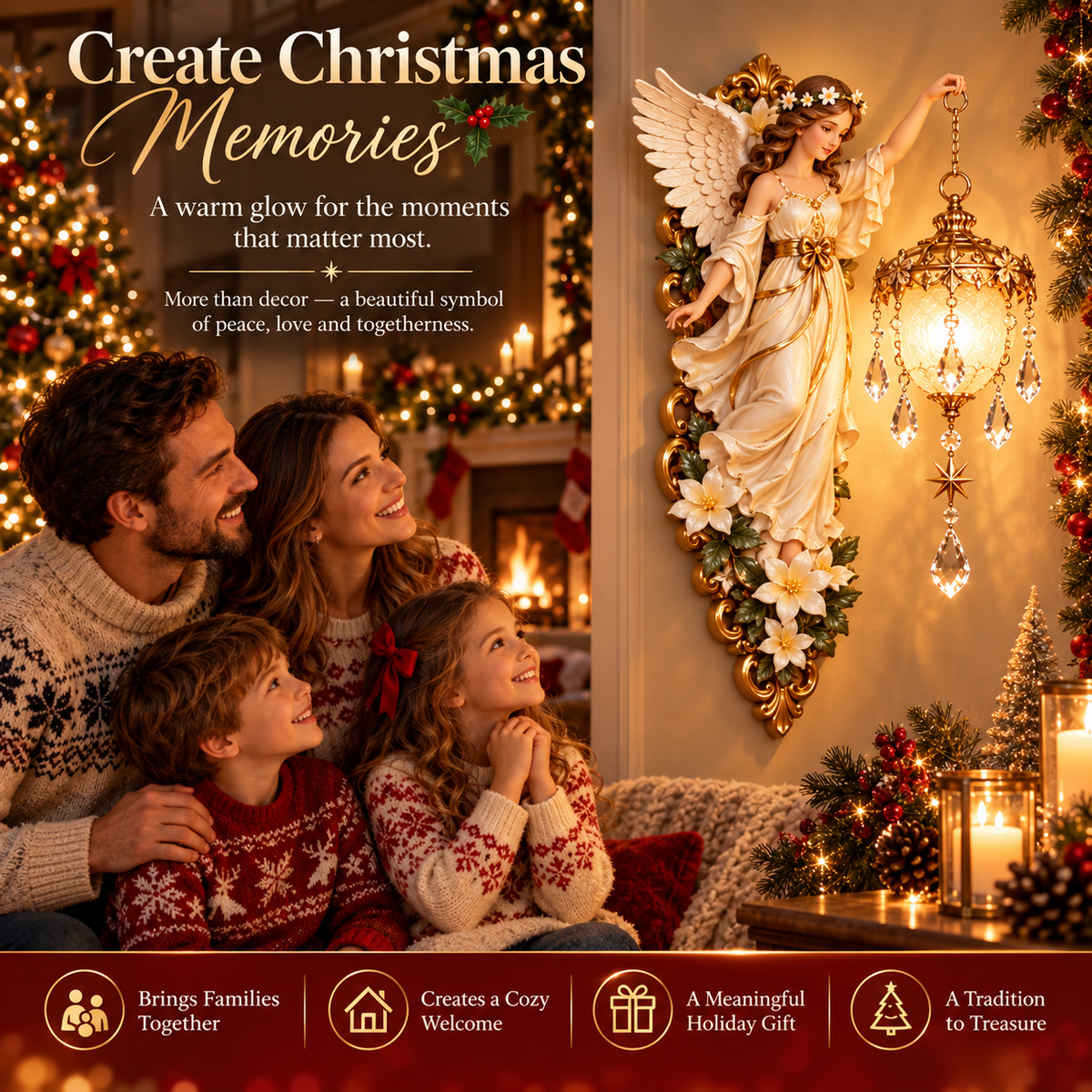 🪽 Guardian Angel Christmas Light – A Symbol of Hope, Love & Protection