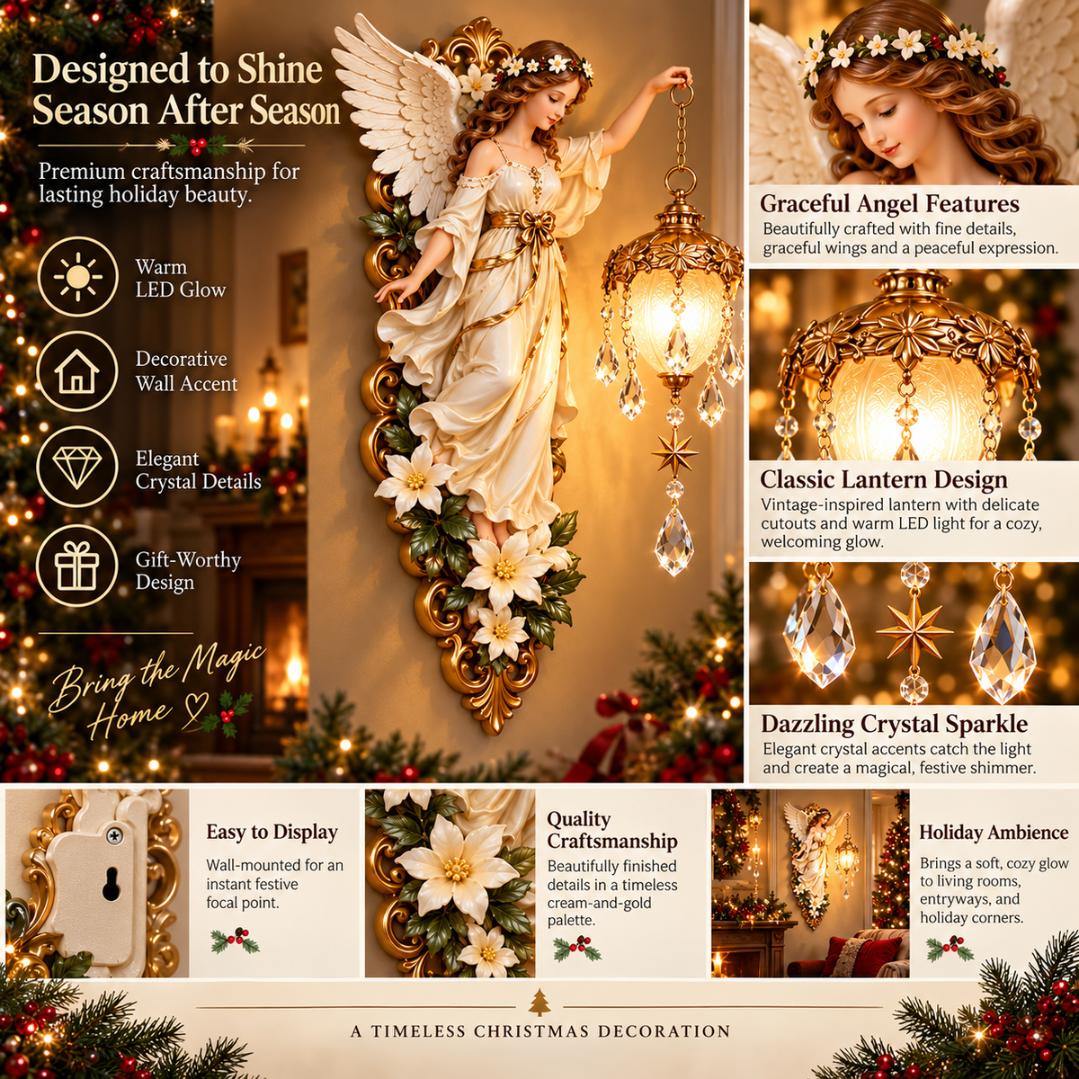 🪽 Guardian Angel Christmas Light – A Symbol of Hope, Love & Protection