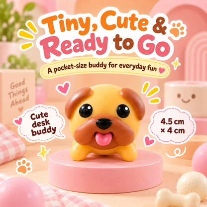 🐶Tongue-Popping Puppy Squeeze Toy – Cute Pocket Fidget Companion