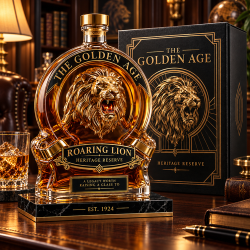 🦁🥃Roaring Lion Heritage Decanter – A Bold Collector’s Gift for Whiskey Lovers