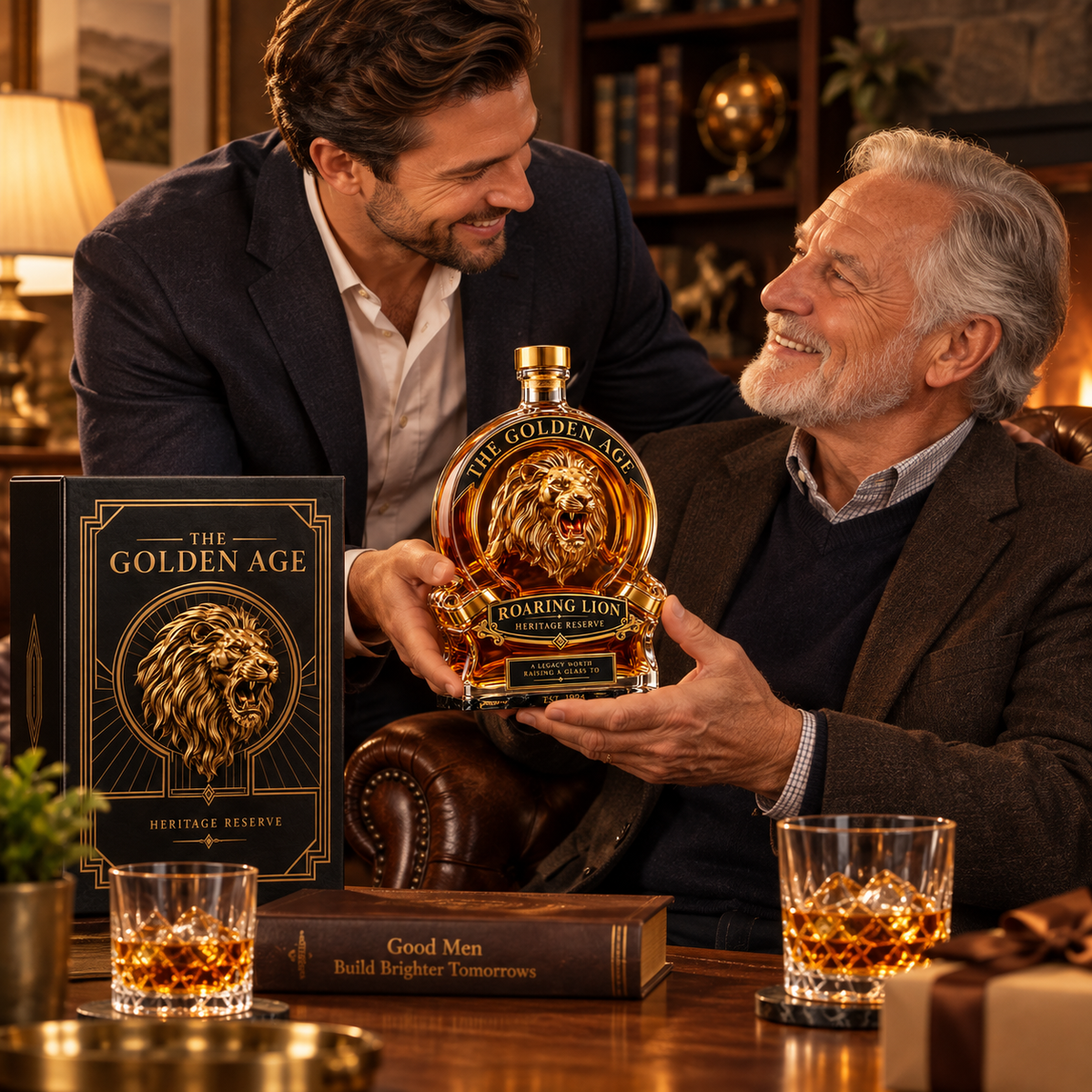 🦁🥃Roaring Lion Heritage Decanter – A Bold Collector’s Gift for Whiskey Lovers