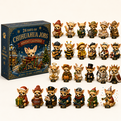Chihuahua Jobs Advent Calendar 2026 – 24 Days of Unique Chihuahua Miniature Collectibles
