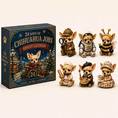 Chihuahua Jobs Advent Calendar 2026 – 24 Days of Unique Chihuahua Miniature Collectibles
