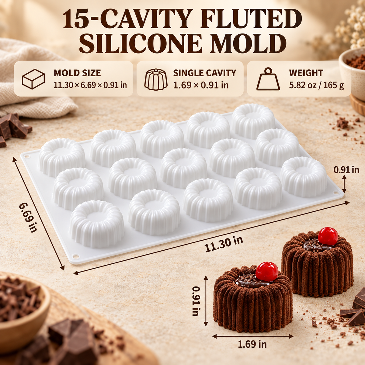 🍪Sunflower & French Lace Round Mooncake Mold Set – Food-Grade Easy Release DIY Pastry Tool