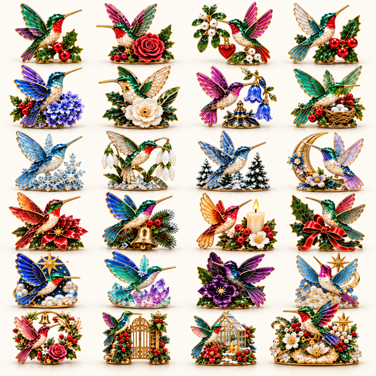 🎄 Hummingbird Garden Christmas Advent Calendar 2026 — 24 Days of Colorful Collectible Surprises