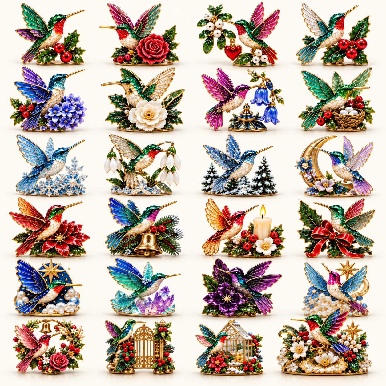 🎄 Hummingbird Garden Christmas Advent Calendar 2026 — 24 Days of Colorful Collectible Surprises
