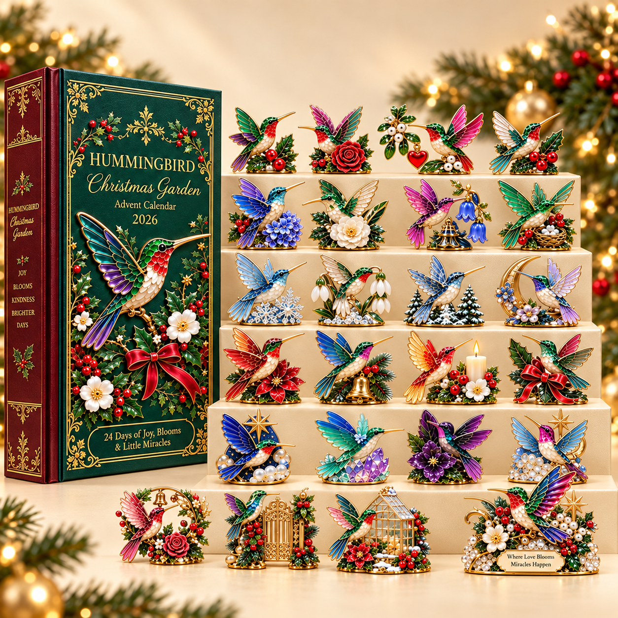 🎄 Hummingbird Garden Christmas Advent Calendar 2026 — 24 Days of Colorful Collectible Surprises