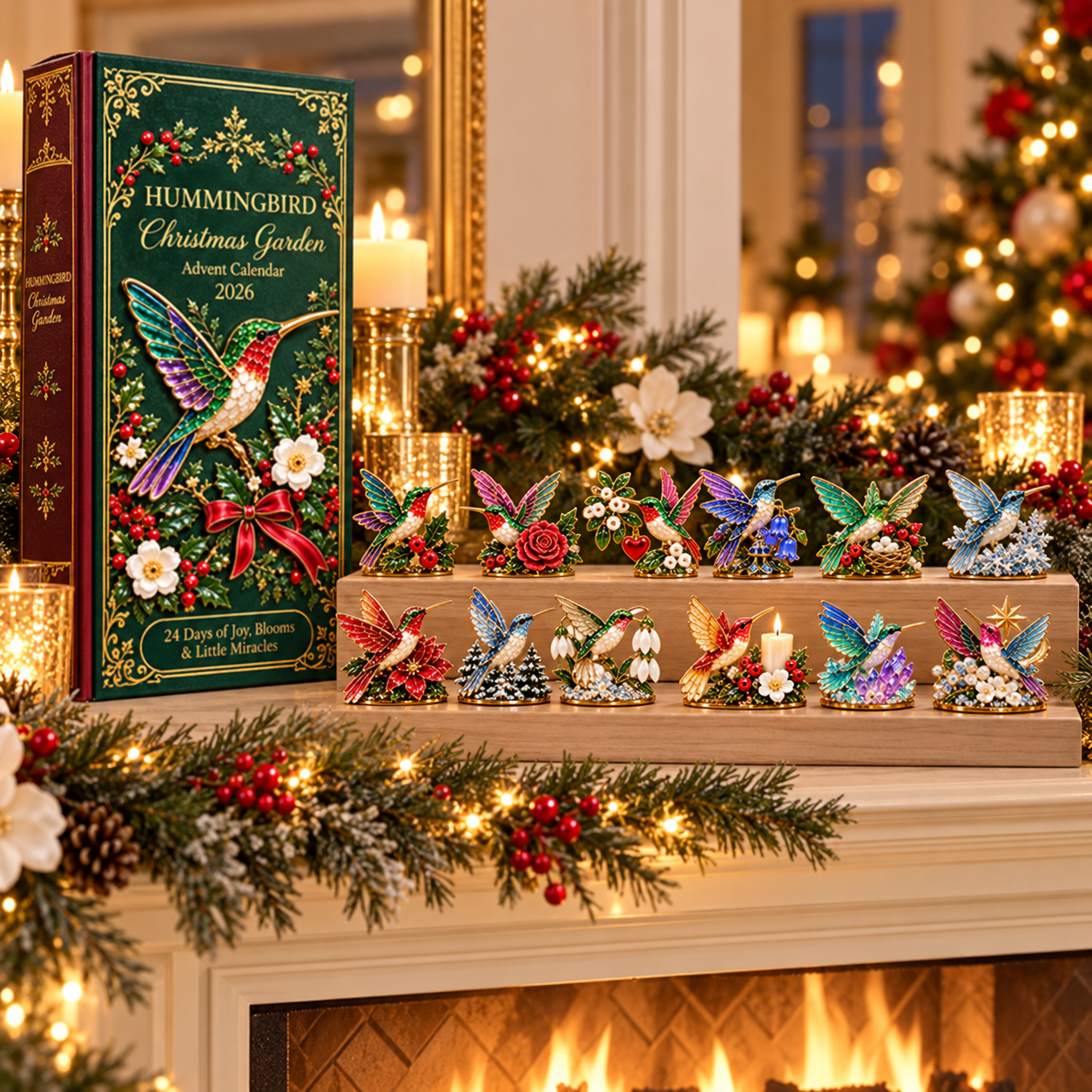 🎄 Hummingbird Garden Christmas Advent Calendar 2026 — 24 Days of Colorful Collectible Surprises