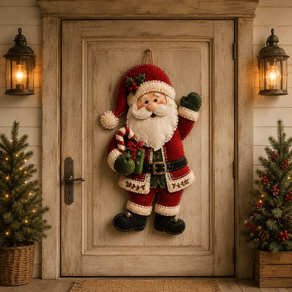 ⛄🎅🎄Christmas Felt Door Hanger DIY Sewing Kit