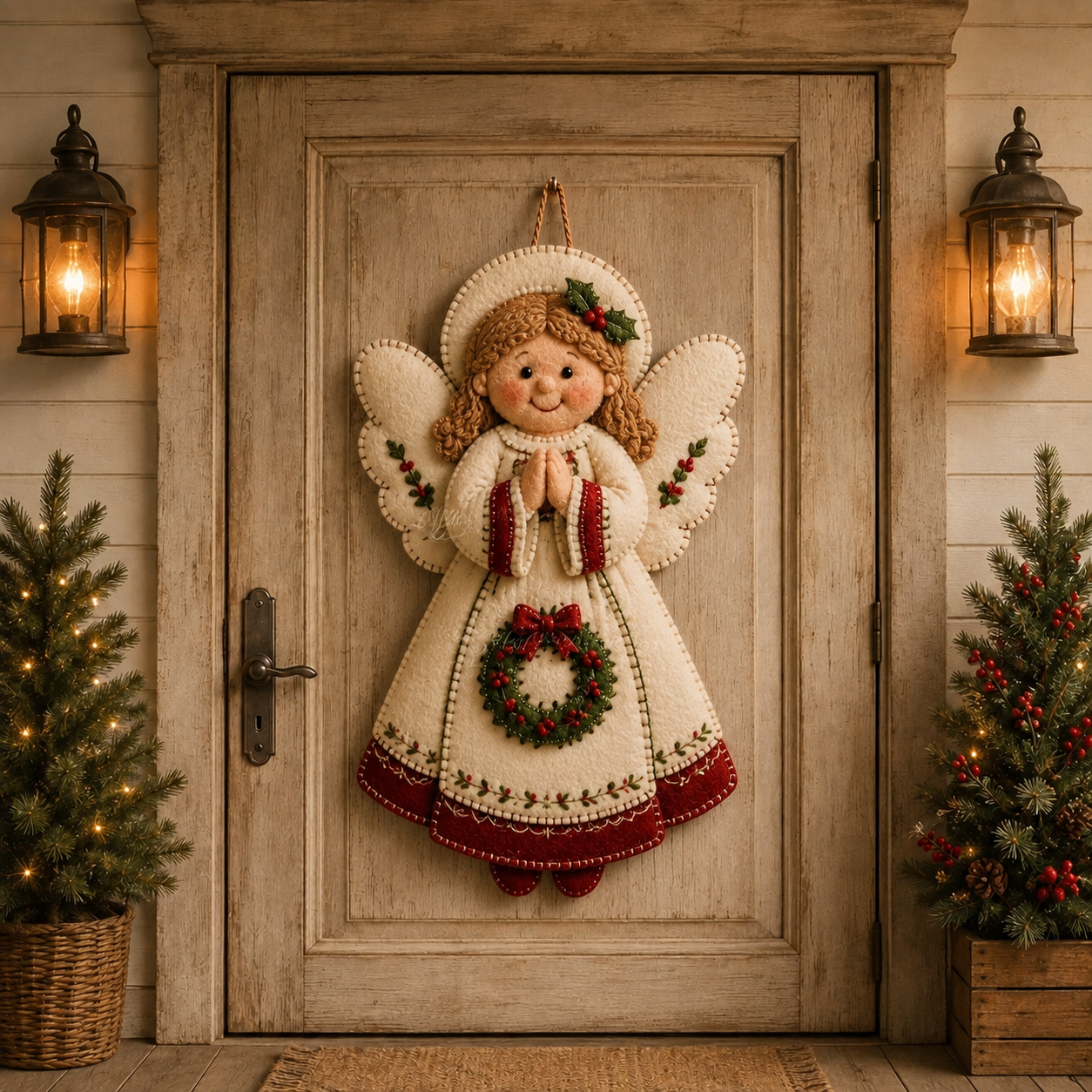 ⛄🎅🎄Christmas Felt Door Hanger DIY Sewing Kit