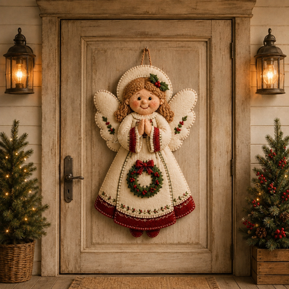⛄🎅🎄Christmas Felt Door Hanger DIY Sewing Kit