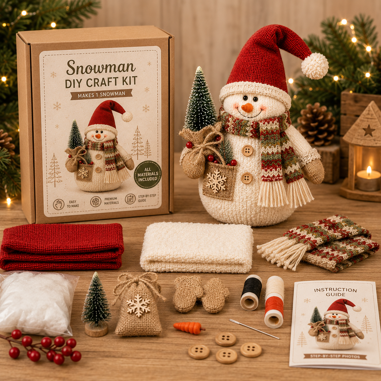 🎄Cozy Christmas Character DIY Craft Kit