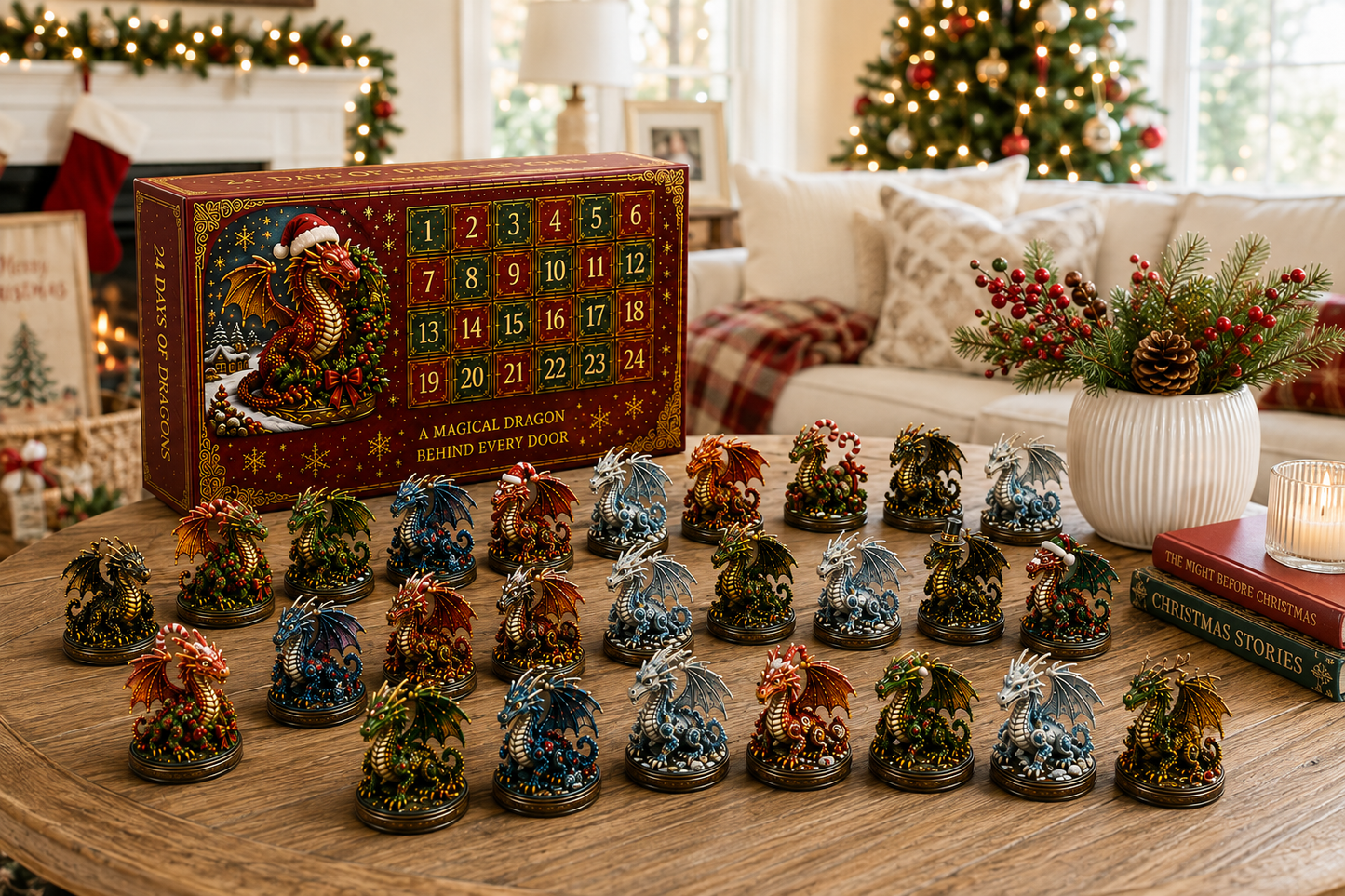 🐉 24 Days of Dragons Advent Calendar – 24 Unique Dragons, 24 Magical Christmas Surprises 🎄✨