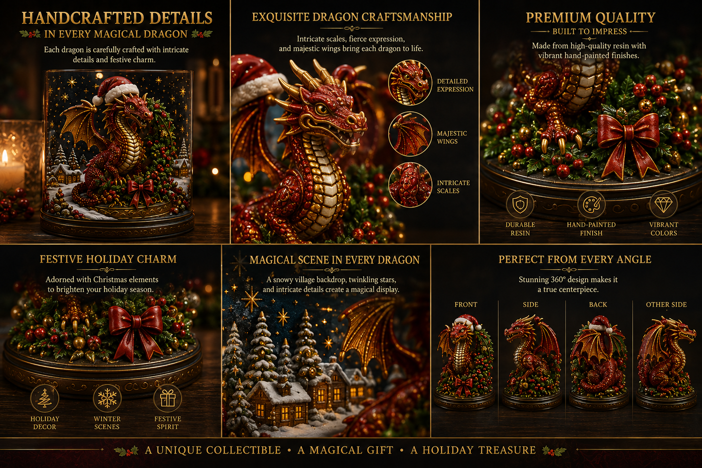 🐉 24 Days of Dragons Advent Calendar – 24 Unique Dragons, 24 Magical Christmas Surprises 🎄✨