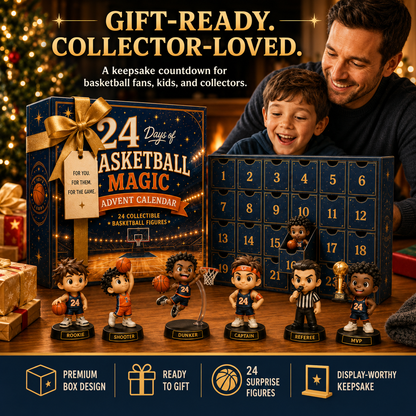 24 Days of Basketball Magic Advent Calendar | 24 Collectible Basketball Figures 🏀