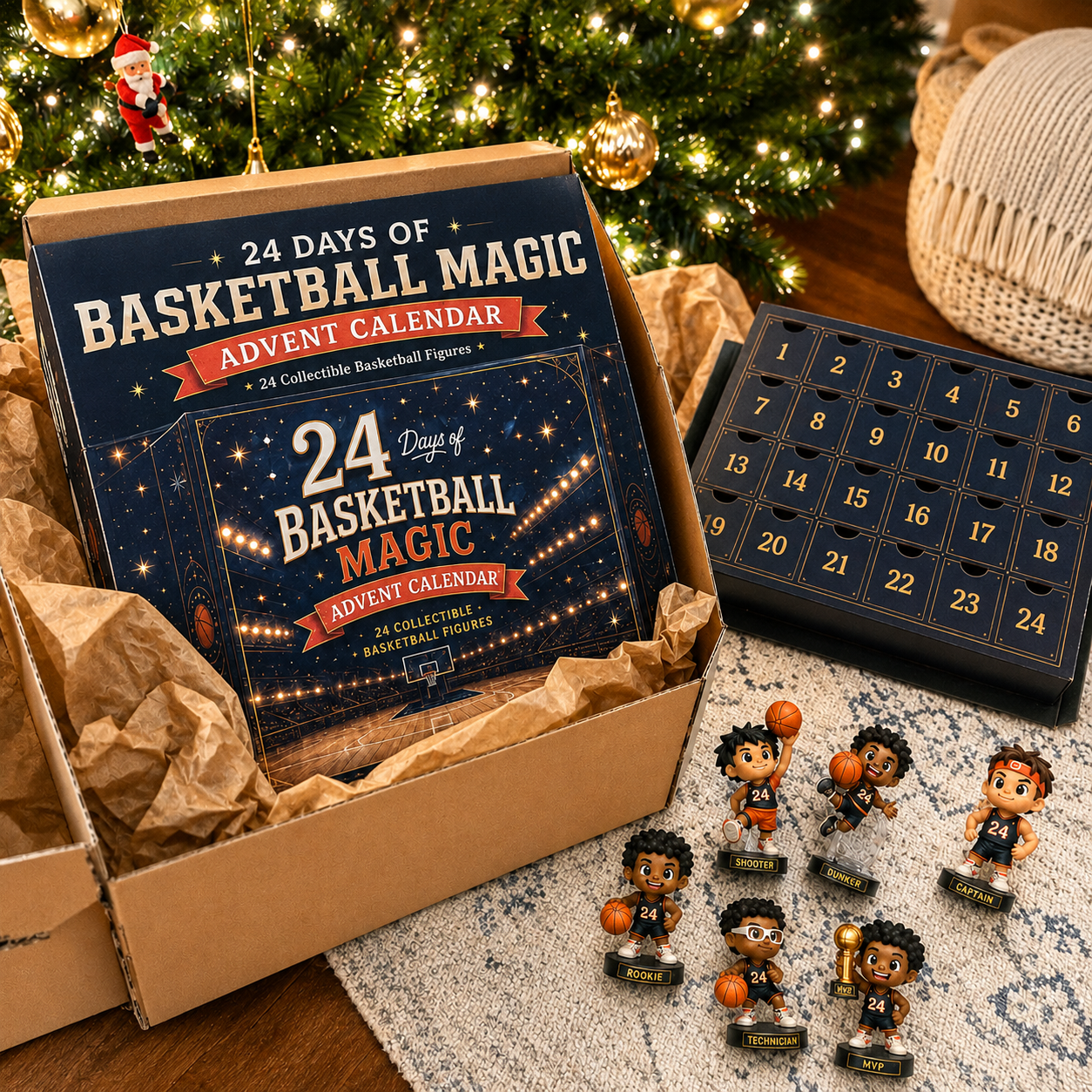 24 Days of Basketball Magic Advent Calendar | 24 Collectible Basketball Figures 🏀