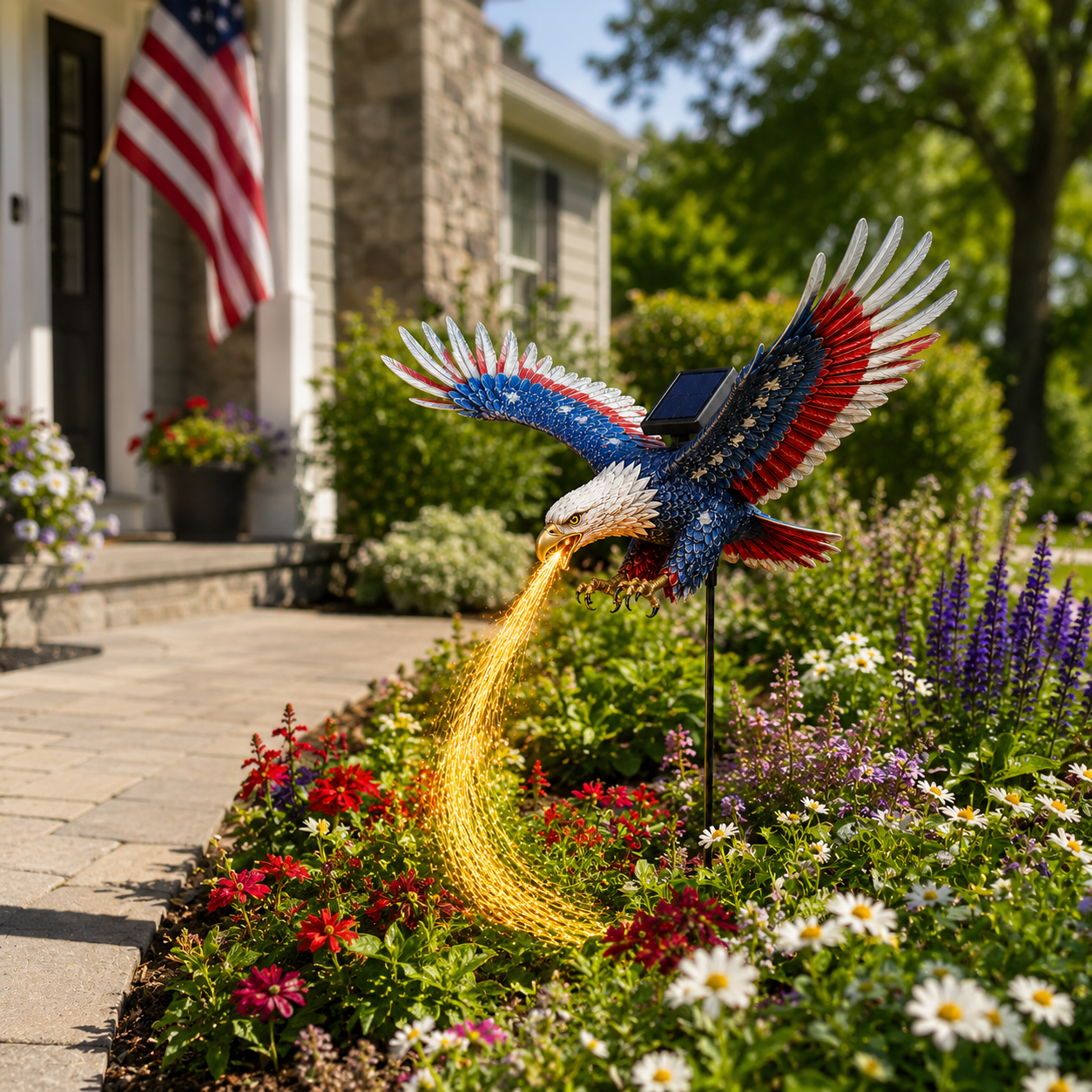 ✨🇺🇸 250th Anniversary Sale - 50% OFF 🦅 Eagle of Freedom™ Solar Garden Light