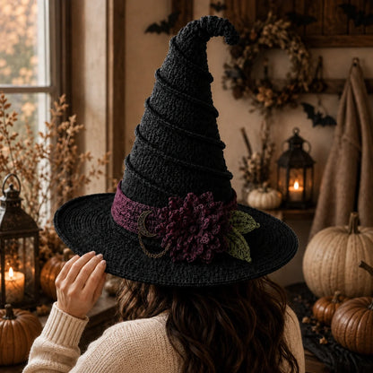 🎃🧶 Midnight Witch Hat Crochet Pattern