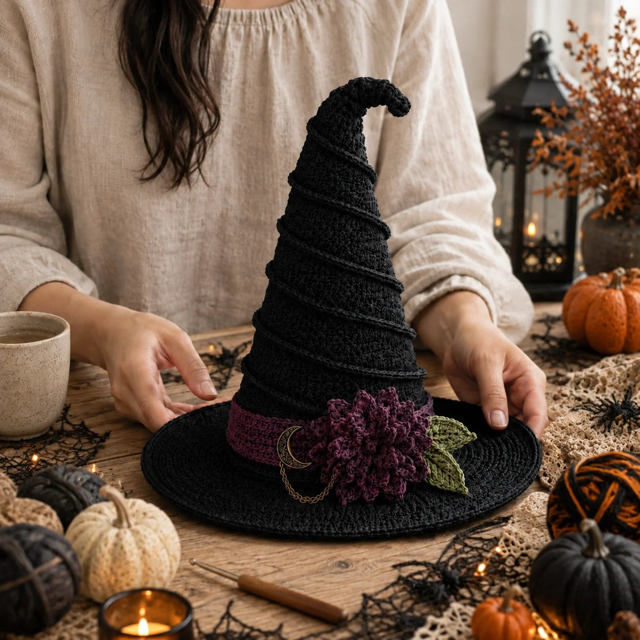 🎃🧶 Midnight Witch Hat Crochet Pattern