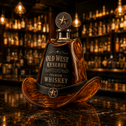 Walker Texas Ranger Decanter Whiskey Bottle