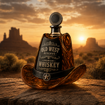 Walker Texas Ranger Decanter Whiskey Bottle